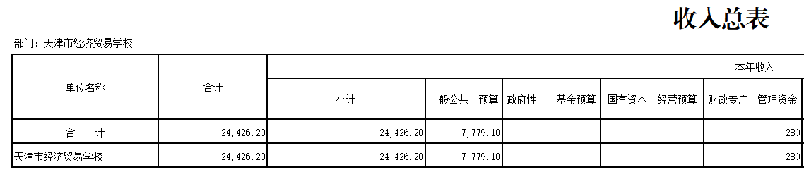 经贸学校2024年预算表(图3)